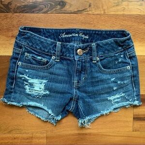 American Eagle distressed shorts